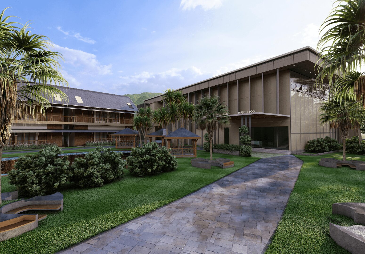 Oval Palace Resort Architecture